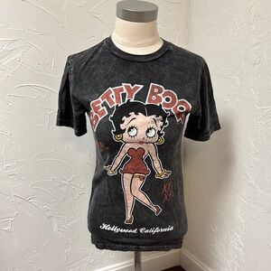 Ripple Junction Black Betty Boop Short Sleeve Tee XS NWOT
